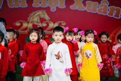 BÉ VUI HỘI XUÂN – NƠI MÙA XUÂN ĐONG ĐẦY YÊU THƯƠNG TẠI TRƯỜNG MẦM NON THẠCH BÌNH